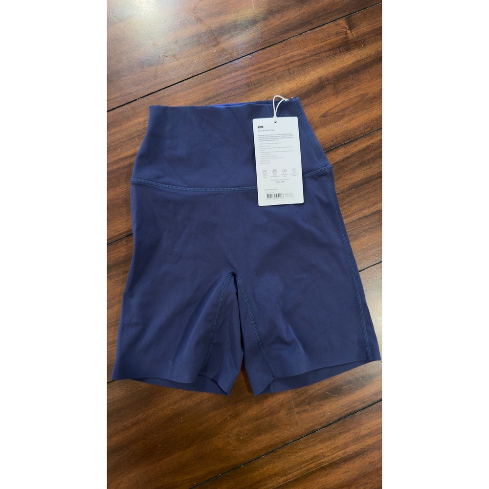 LSKD Elixir Mid Short Tight Future Navy XS High Waist Biker Shorts NEW NWT - Picture 3 of 16